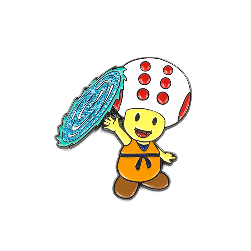 Pin de solapa de esmalte de dibujos animados duro suave personalizado al por mayor