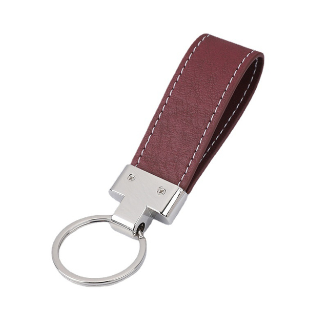Llavero de cuero PU de metal de diseño de alta calidad personalizado