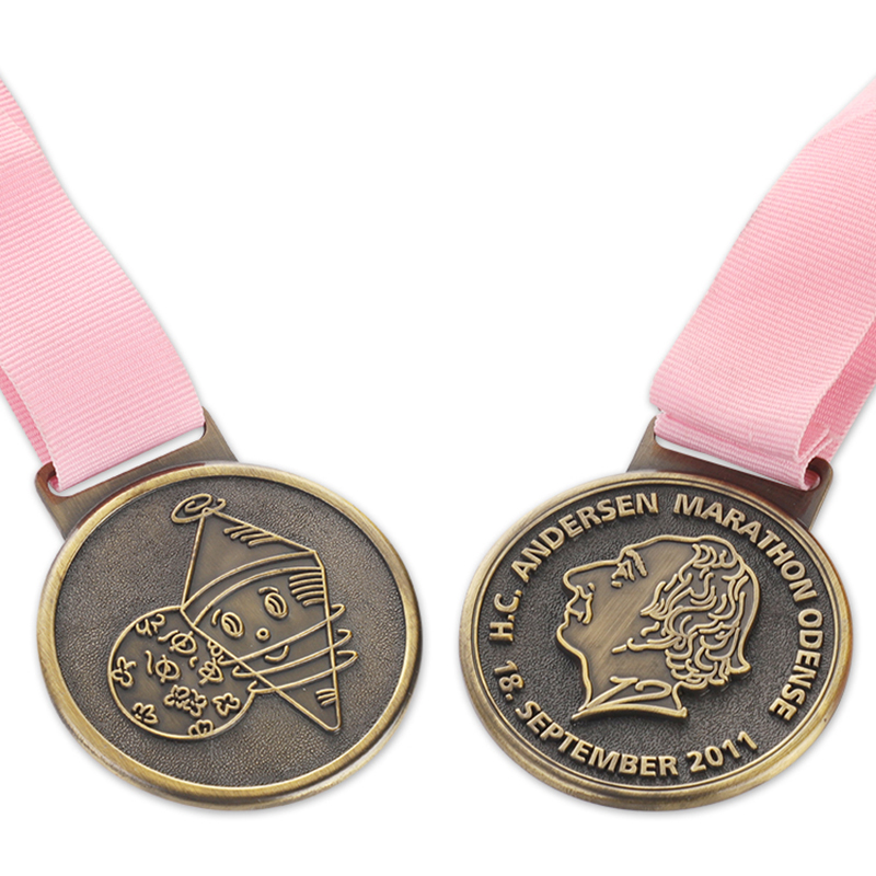 Medalla de grabado de la carrera mundial de maratón de la ciudad de Nueva York de Chicago
