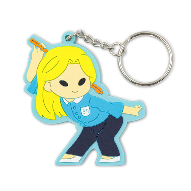 Llaveros personalizados de PVC suave de anime de dibujos animados