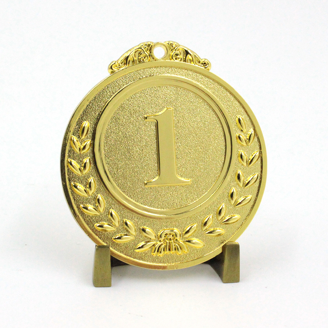 1.ª medalla de plata en blanco para proveedores de carreras, medalla de metal dorado deportiva en blanco