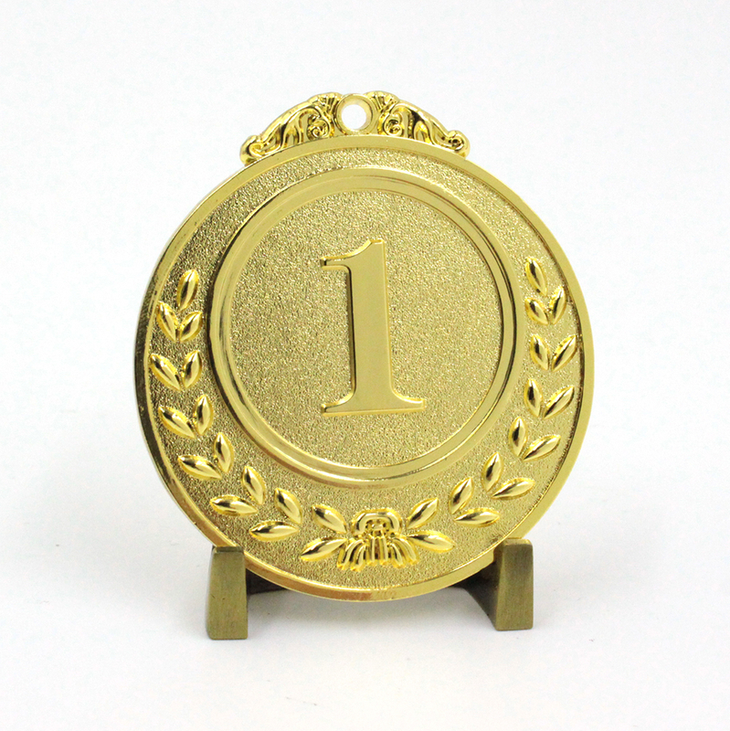 1.ª medalla de plata en blanco para proveedores de carreras, medalla de metal dorado deportiva en blanco