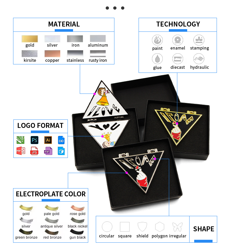 Pin de esmalte de diseño
