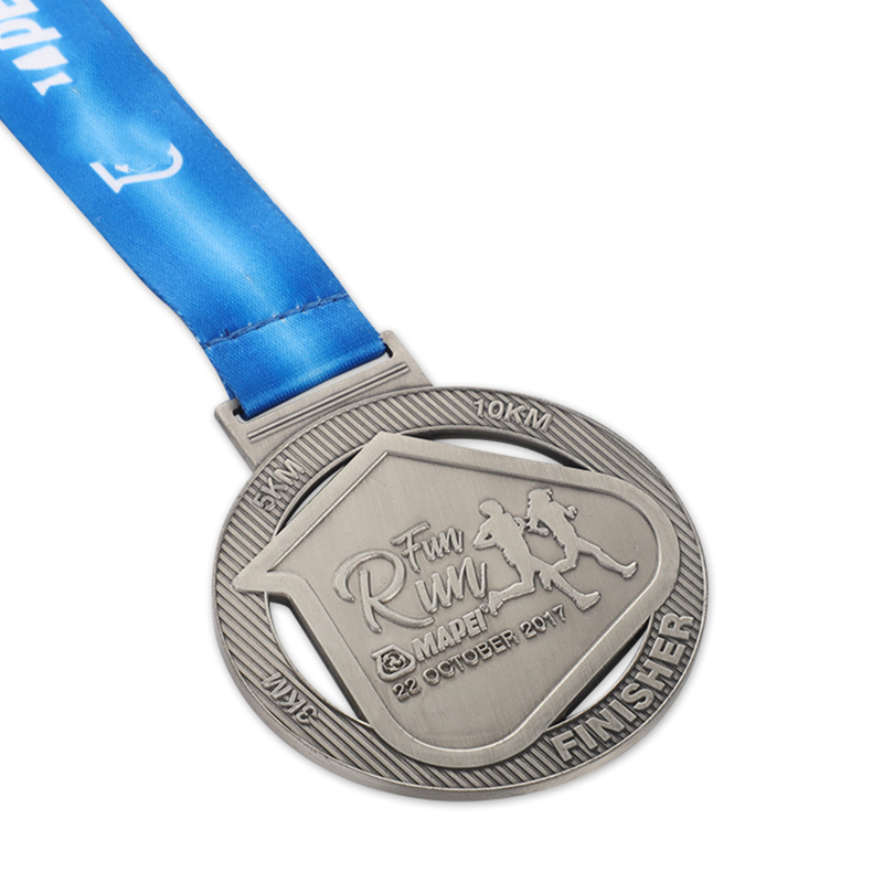 Medallas de carrera divertidas personalizadas al mejor finalizador 5K hechas a medida