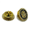 Pin de solapa giratorio de metal personalizado con trenzado dorado