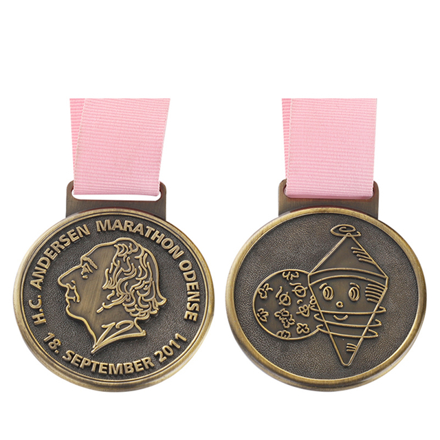 Medalla de grabado de la carrera mundial de maratón de la ciudad de Nueva York de Chicago