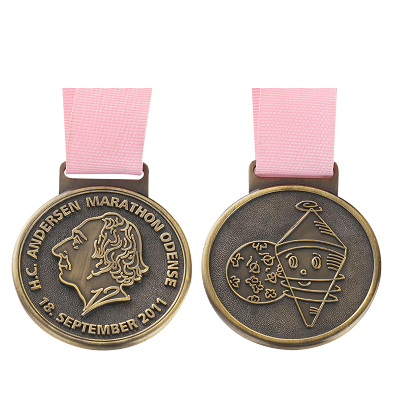 Medalla de grabado de la carrera mundial de maratón de la ciudad de Nueva York de Chicago