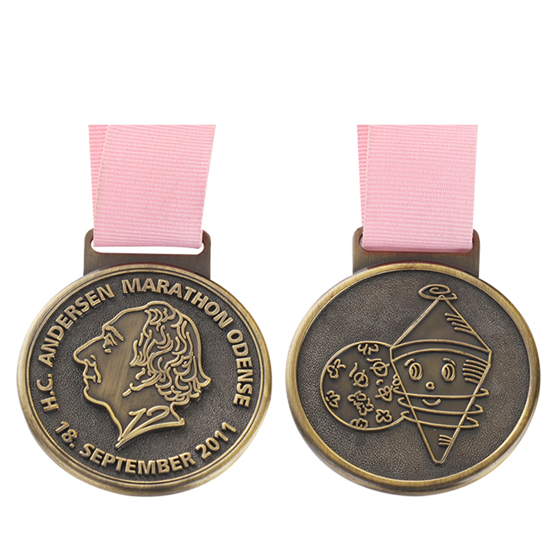 Medalla de grabado de la carrera mundial de maratón de la ciudad de Nueva York de Chicago