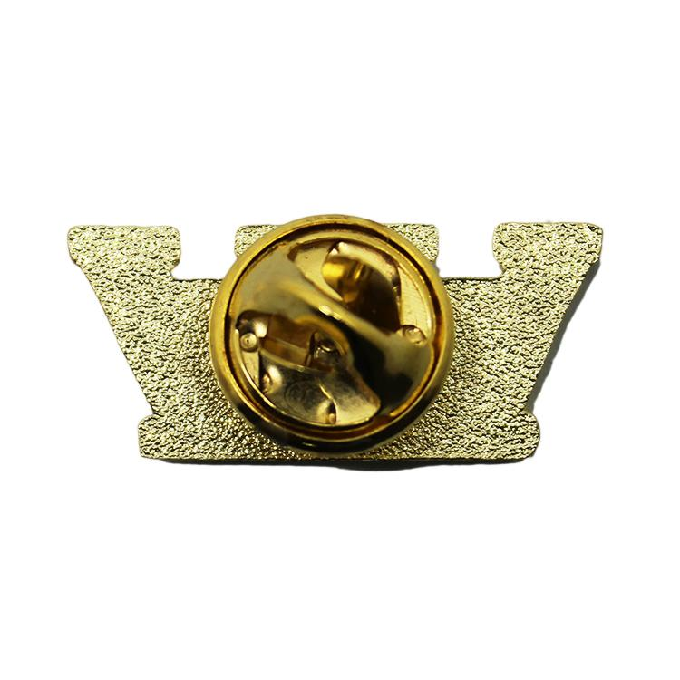 Pin de solapa de metal con corona de cristal 3D