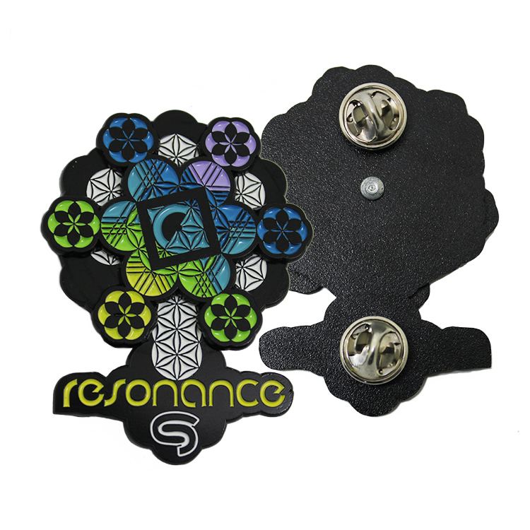 Pin de esmalte giratorio de metal personalizado de alta calidad