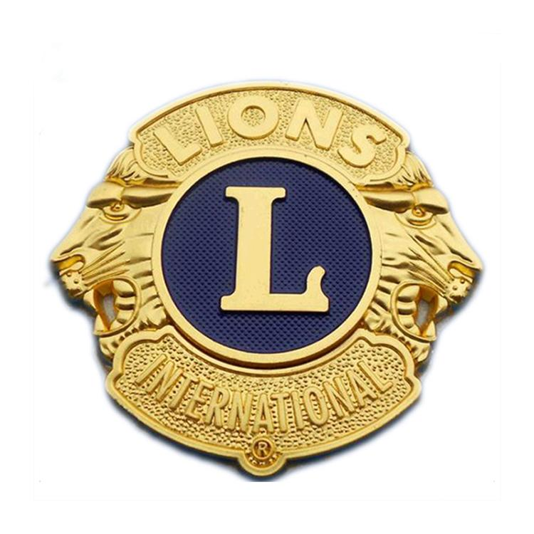 Pin de solapa de metal personalizado al por mayor Lion Club