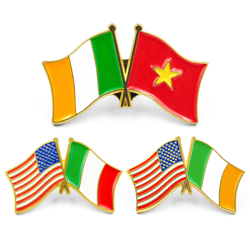 Pin de bandera de esmalte personalizado