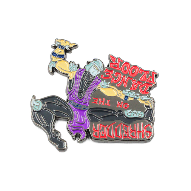 Pin de solapa de esmalte de dibujos animados, duro, suave, personalizado, gran oferta