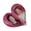 Pin de solapa con impresión fotográfica en forma de corazón con epoxi