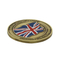Moneda de desafío de metal de esmalte suave con logotipo personalizado de Inglaterra