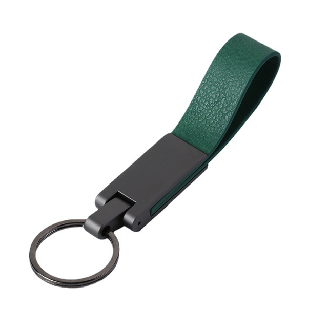 Llavero de cuero PU de metal con logotipo de diseño gratuito personalizado