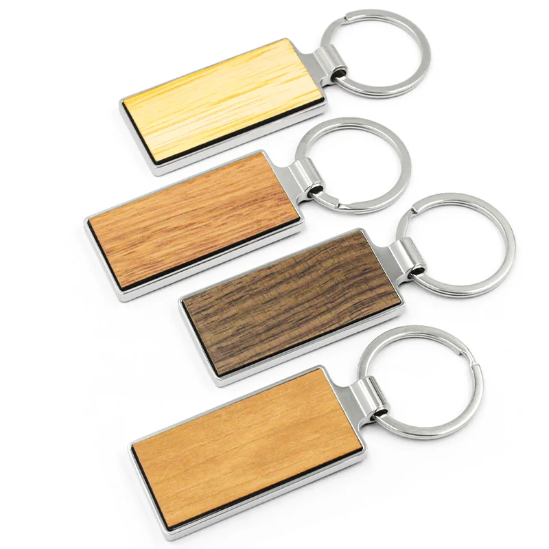 Llavero Llaveros de madera de madera grabados con láser creativos