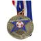 Medalla de oro de esmalte suave de fútbol personalizada antigua