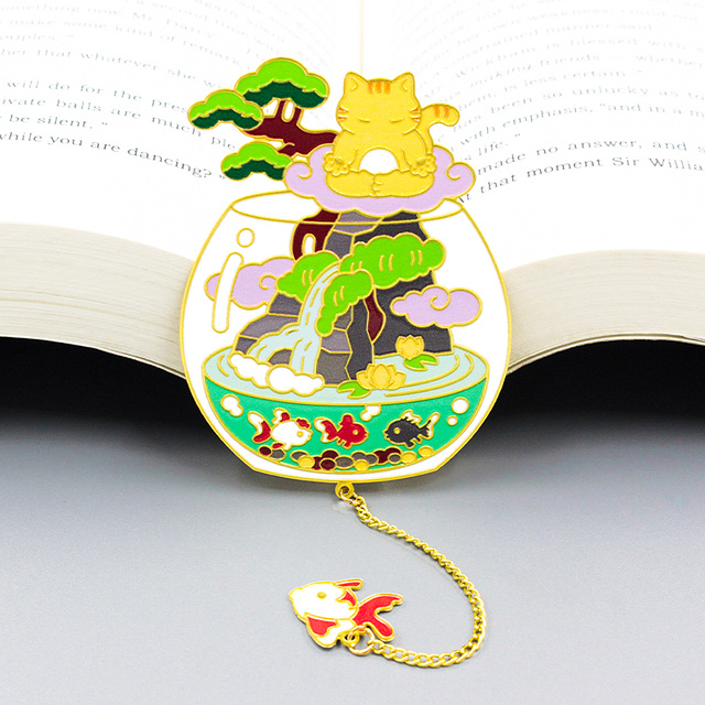 Bonitos marcadores de metal, lindos regalos de cumpleaños, marcadores de libros de anime para marcadores personalizados, marcadores de metal personalizados