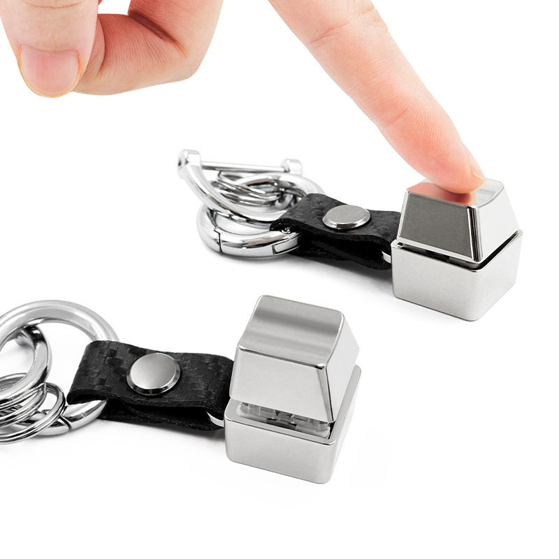 Llavero personalizado de la persona agitada de la llave de la tecla del teclado mecánico del interruptor del clic