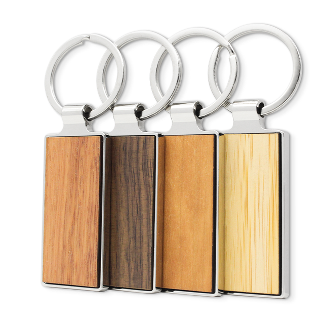Llavero Llaveros de madera de madera grabados con láser creativos
