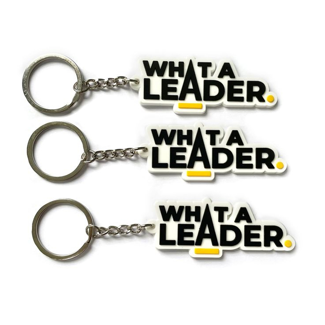 Llavero de goma de PVC suave con letra 2D y logotipo personalizado 3D 