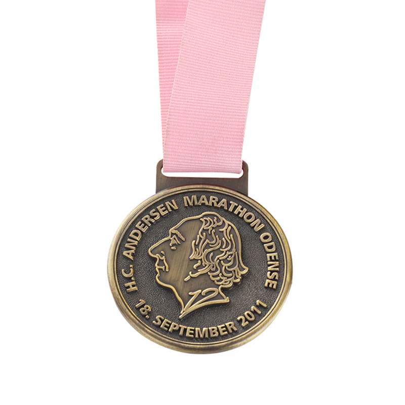 Medalla de grabado de la carrera mundial de maratón de la ciudad de Nueva York de Chicago