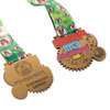Desafío 35K Estrella de Bronce Ciclismo Relegious Milagroso Collar Medallas y Cintas Militares