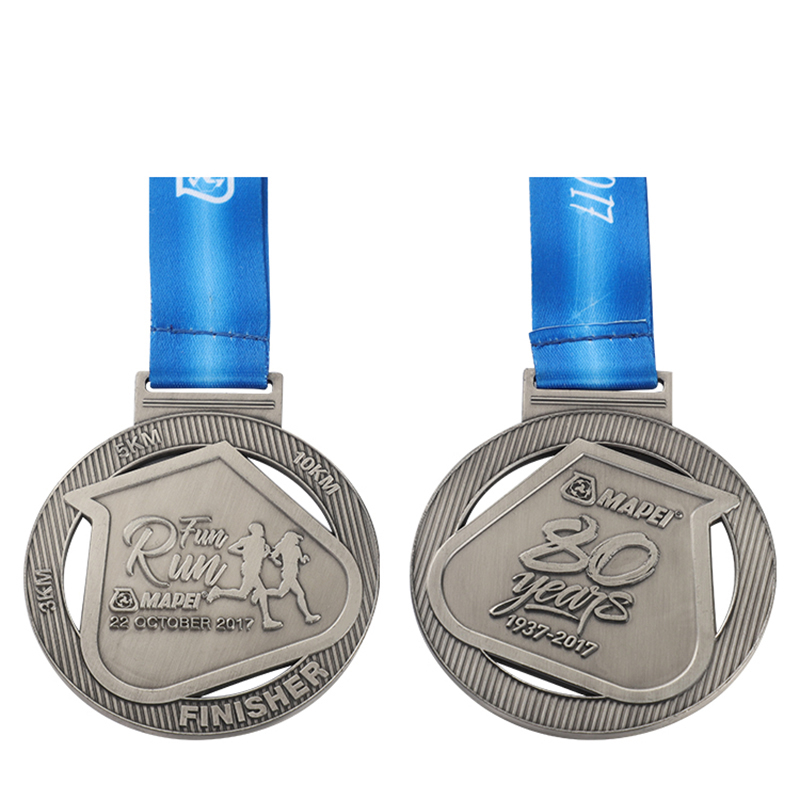 Medallas de carrera divertidas personalizadas al mejor finalizador 5K hechas a medida