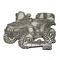 Pin de solapa de coche de metal 2D plateado cobre