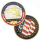 Moneda de desafío de esmalte suave militar de la USAF de oro 3D