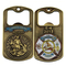 Moneda abridor de botellas de metal dorado con esmalte suave