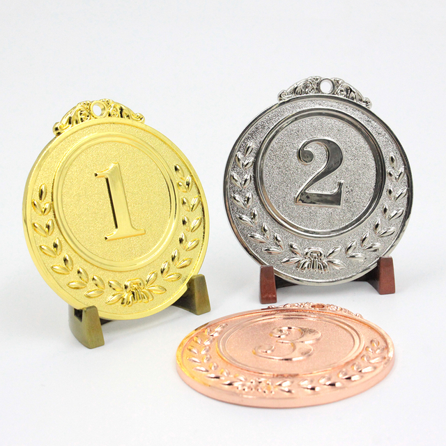 Medalla de premio genérica grabable con inserción en blanco de fábricas a la venta