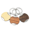 Llavero de madera con diseño redondo personalizado, llavero de madera con grabado