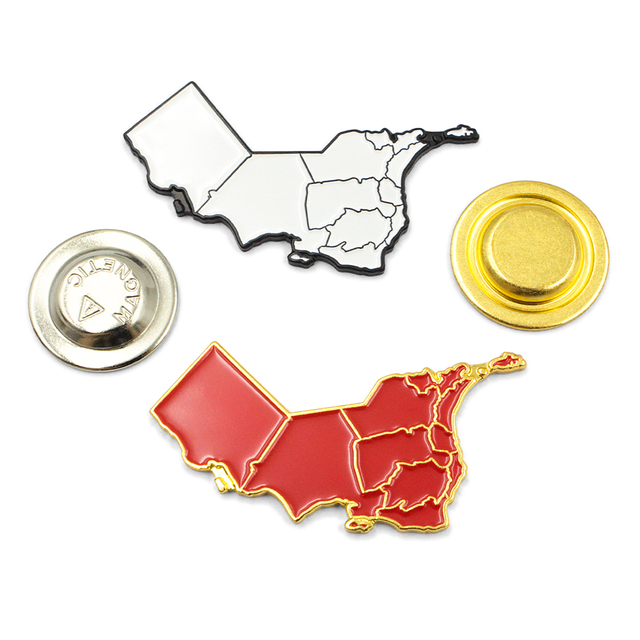 Insignia magnética del Pin del mapa de la bandera de Omán del esmalte suave por encargo