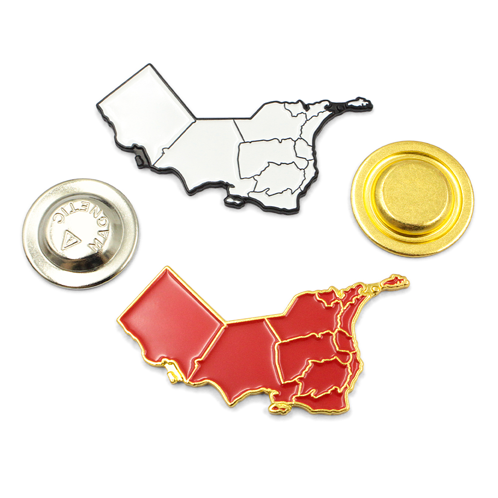 Insignia magnética del Pin del mapa de la bandera de Omán del esmalte suave por encargo
