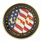 Moneda de desafío de esmalte suave militar de la USAF de oro 3D
