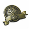 Pin de solapa de metal antiguo de aniversario 3D