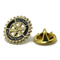 Pin de solapa giratorio de metal personalizado con trenzado dorado