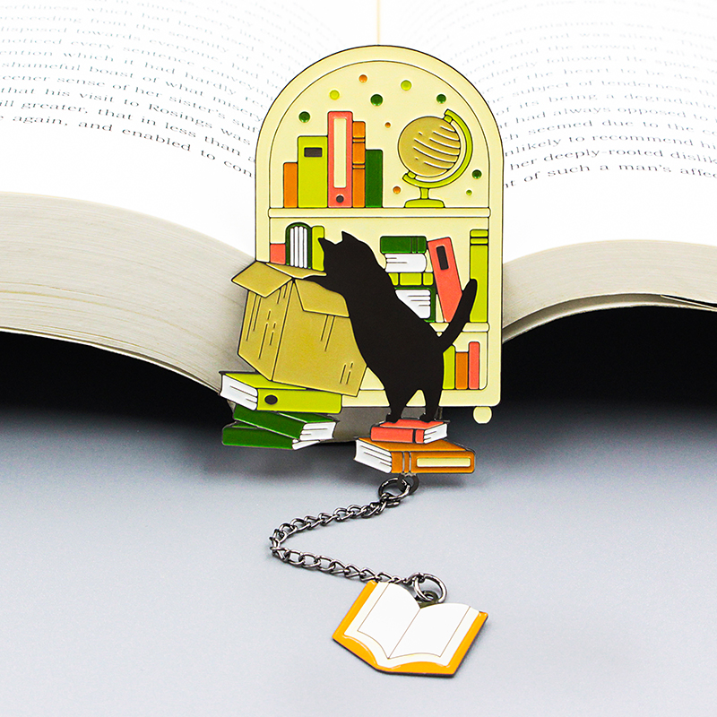 Bonitos marcadores de metal, lindos regalos de cumpleaños, marcadores de libros de anime para marcadores personalizados, marcadores de metal personalizados