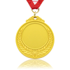 Medalla en blanco personalizada, barata, personalizada, para deportes 3D, venta al por mayor de oro 