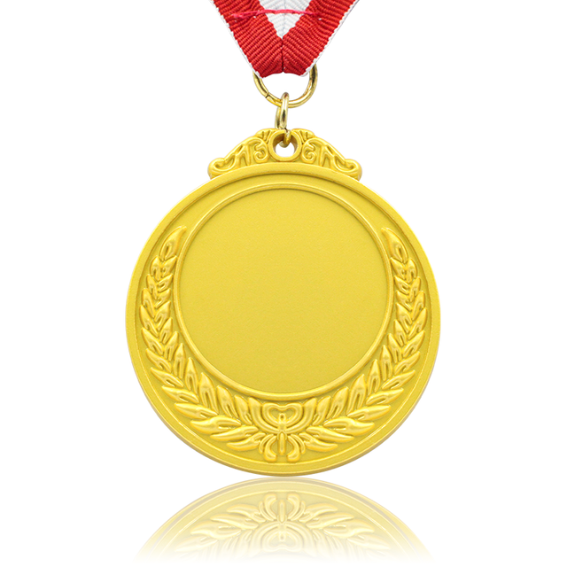 Medalla de metal plateado y oro deportivo a precio de fábrica en blanco de China 