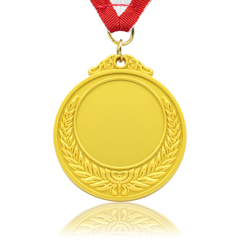 Medalla en blanco personalizada, barata, personalizada, para deportes 3D, venta al por mayor de oro 