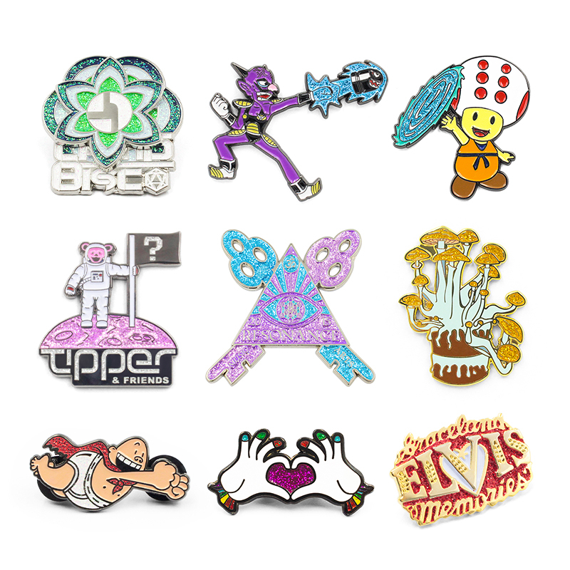 Sin insignia mínima Pin de solapa de esmalte duro personalizado