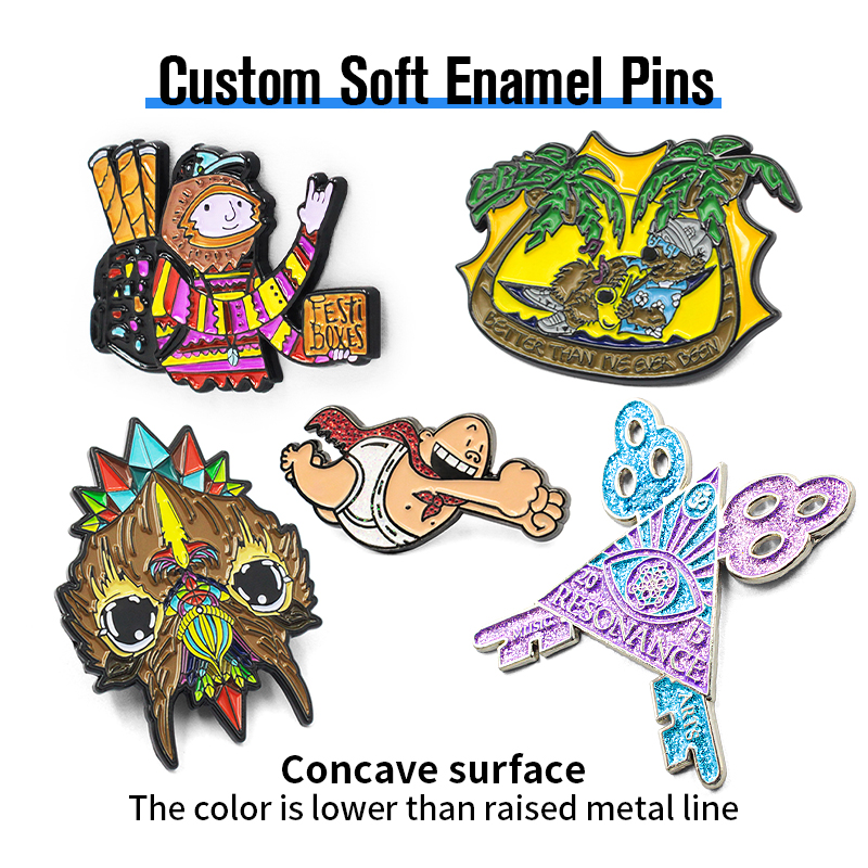 Pin de esmalte suave personalizado
