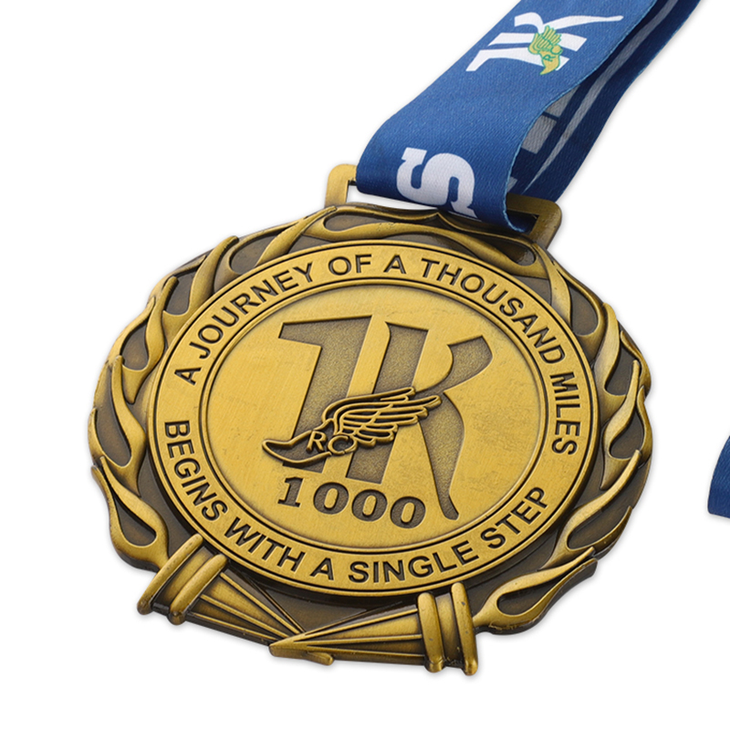 Medalla de oro de carrera personalizada Virtual Medalla de corredor de carrera virtual de 1K cerca de mí