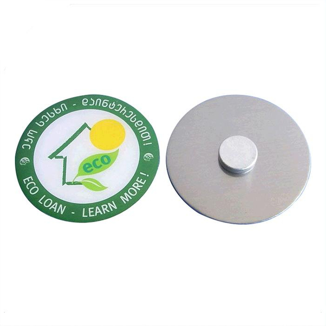 Pin de solapa de impresión offset con logotipo personalizado con imán