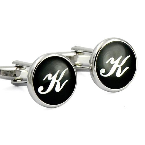 Gemelos Metálicos Alfabeto Plata Personalizados