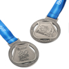 Medallas de carrera divertidas personalizadas al mejor finalizador 5K hechas a medida