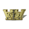 Pin de solapa de metal con corona de cristal 3D